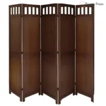 Regal 5-Panel Room Partition with Mission Style Design