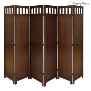 Regal 5-Panel Room Partition with Mission Style Design