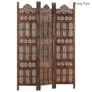 Moroccan Arch Room Partition with Geometric Jali Pattern