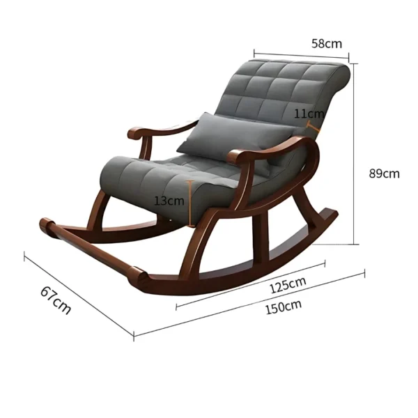 Luxurious Tufted Rocking Chair Luxurious Tufted Rocking Chair