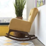 High-Back Wingback Rocking Chair