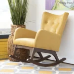 High-Back Wingback Rocking Chair