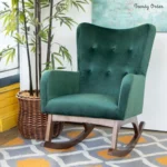 High-Back Wingback Rocking Chair