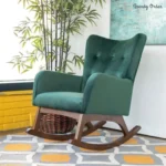 High-Back Wingback Rocking Chair