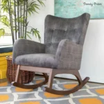 High-Back Wingback Rocking Chair