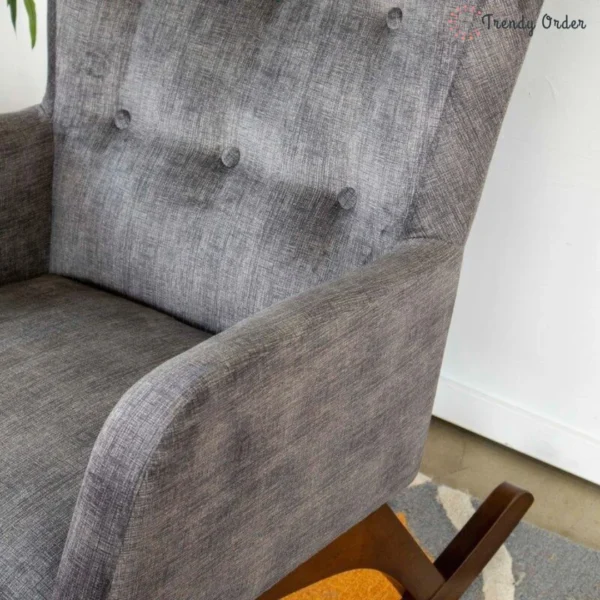 High-Back Wingback Rocking Chair