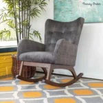 High-Back Wingback Rocking Chair