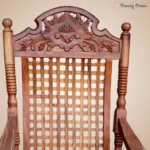 Traditional Indian Rocking Chair Handcrafted Chakra Design