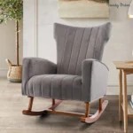 Trendy Order Plush Channel-Back Rocking Chair