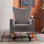 Trendy Order Plush Channel-Back Rocking Chair