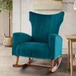 Trendy Order Plush Channel-Back Rocking Chair