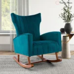 Trendy Order Plush Channel-Back Rocking Chair