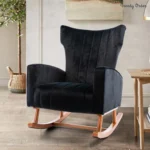 Trendy Order Plush Channel-Back Rocking Chair