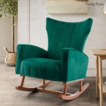 Trendy Order Plush Channel-Back Rocking Chair