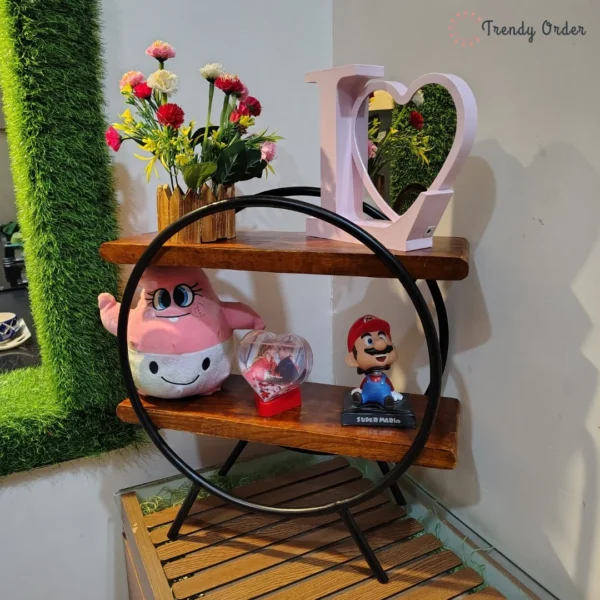 Circular Wooden Kitchen Organizer