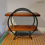 Circular Wooden Kitchen Organizer