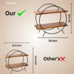 Circular Wooden Kitchen Organizer