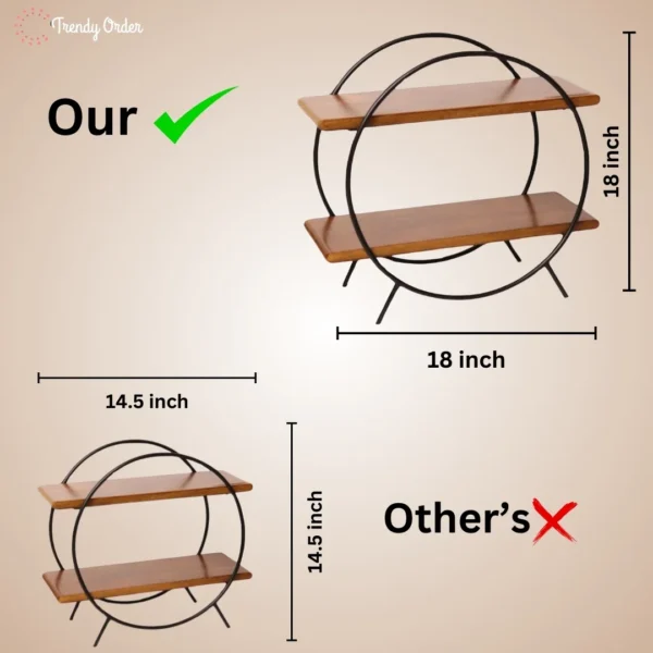 Circular Wooden Kitchen Organizer