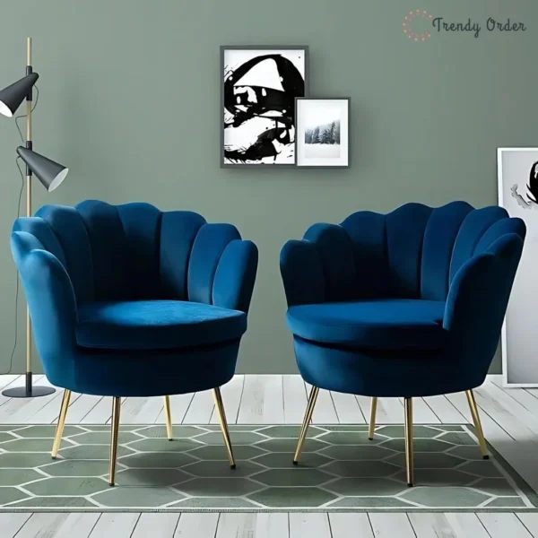 Petal Barrel Lounge Chair Set
