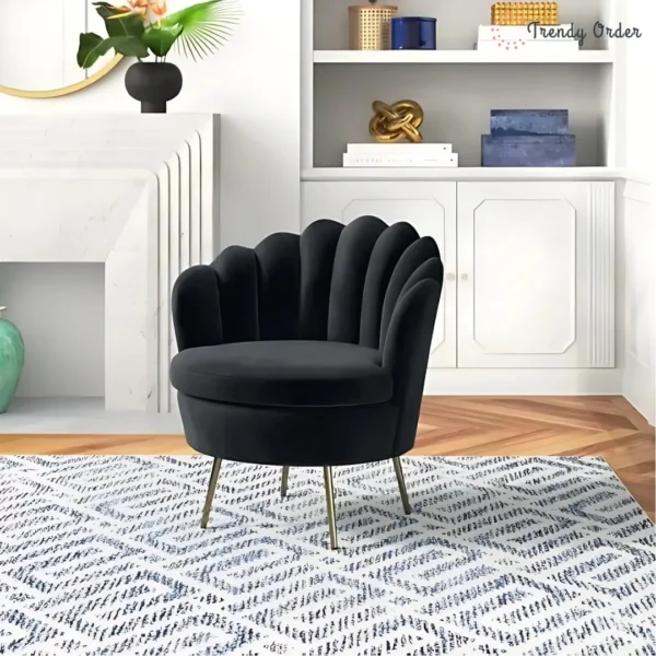 Petal Barrel Lounge Chair Modern Accent Chair Petal Barrel Lounge Chair Modern Accent Chair