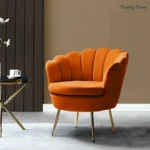 Petal Barrel Lounge Chair Modern Accent Chair