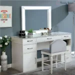 Ramsley Modern Vanity Set with LED Mirror and Storage Space