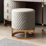 Luxury Quilted Wooden Vanity Set 5-Drawer Makeup Desk