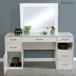 Ramsley Modern Vanity Set with LED Mirror and Storage Space