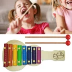 Colorful Wooden Guitar Xylophone for Kids