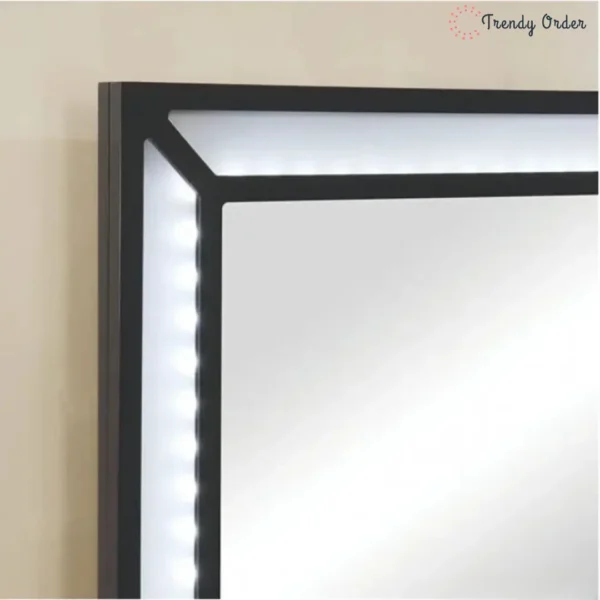 Ramsley Modern Vanity Set with LED Mirror and Storage Space Ramsley Modern Vanity Set with LED Mirror and Storage Space