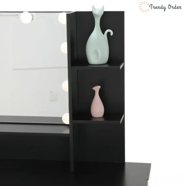 Dasher Vanity Set with Illuminated Mirror and Ample Storage