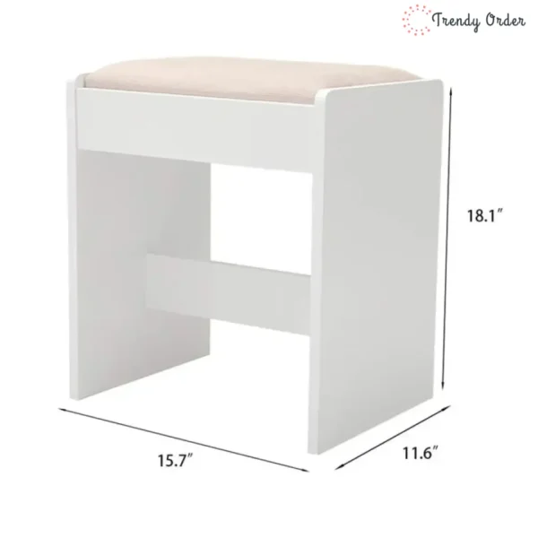 Dasher Vanity Set with Illuminated Mirror and Ample Storage