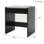 Dasher Vanity Set with Illuminated Mirror and Ample Storage