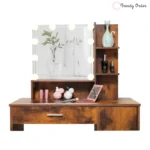 Dasher Vanity Set with Illuminated Mirror and Ample Storage