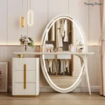 Febbas Illuminated Vanity Set with Full-Length Mirror & Stool