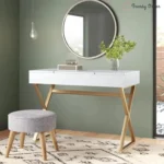 Leticia Modern Vanity Set with Flip Mirror and Storage Space