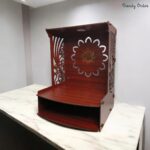 Wooden MDF Temple with LED Light Om Design