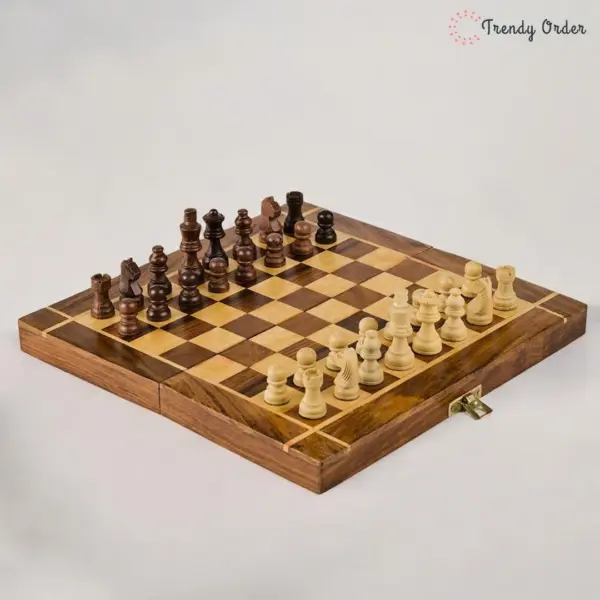 Wooden Chess Set Foldable