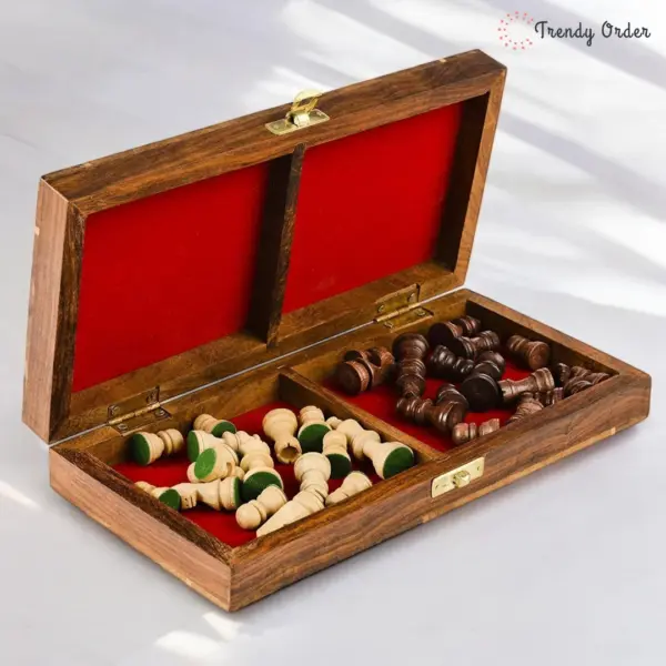 Wooden Chess Set Foldable
