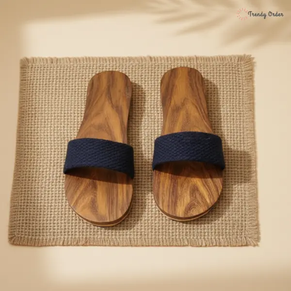 Wooden Khadau Flip-Flop