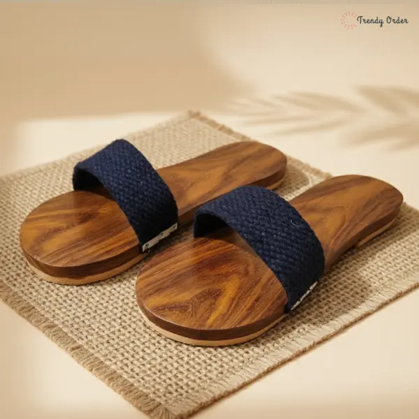 Wooden Khadau Flip-Flop