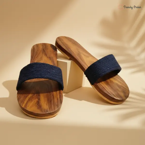 Wooden Khadau Flip-Flop