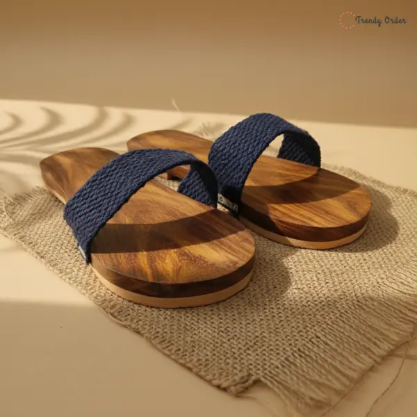 Wooden Khadau Flip-Flop