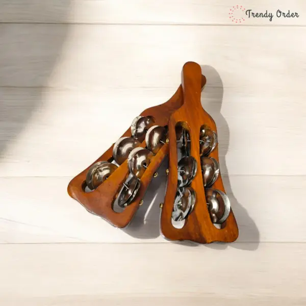 Wooden Khartal Manjira for Bhajan