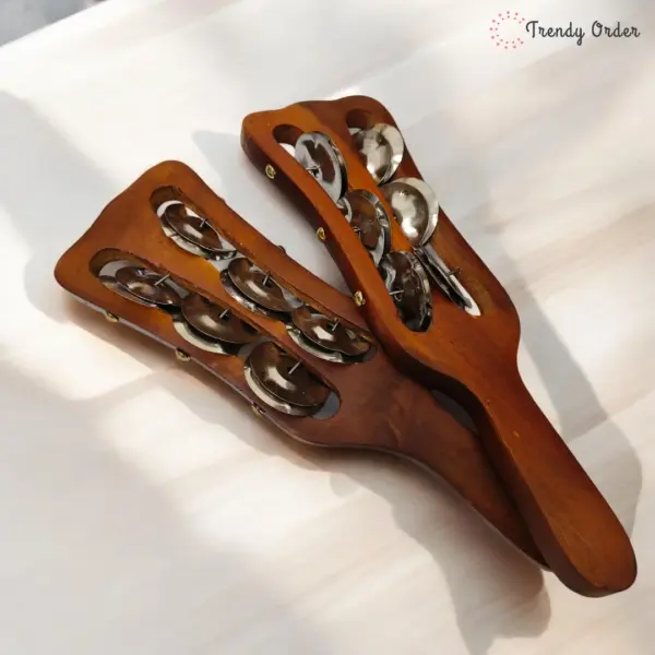 Wooden Khartal Manjira for Bhajan
