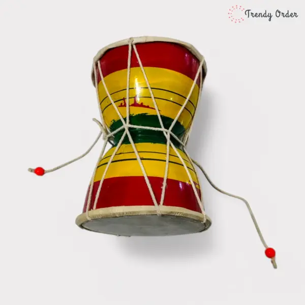 Wooden Shiva Damaru (6-Inch) for Bhajan and Pooja