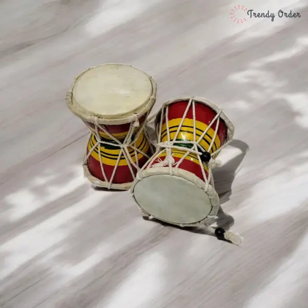Wooden Damru Set