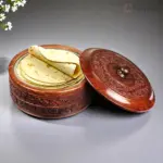 Wooden Chapati Box with Steel Liner