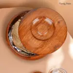 Wooden Chapati Box with Natural Finish