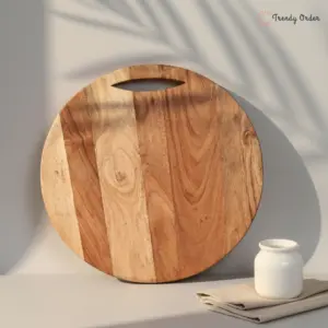 Round Acacia Wooden Chopping Board